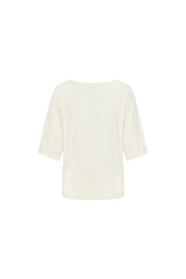 G-Maxx Romina top beige – dames t-shirt k/m