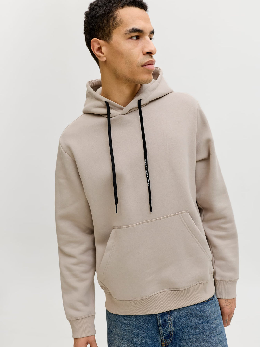 Jack & Jones Fusion hoodie zand – heren
