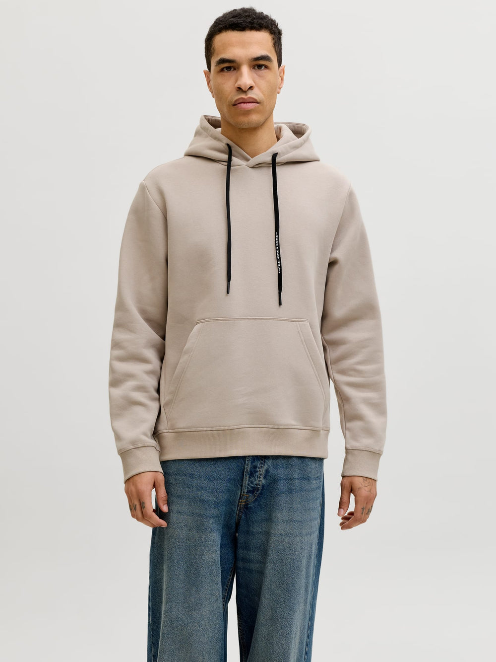 Jack & Jones Fusion hoodie zand – heren