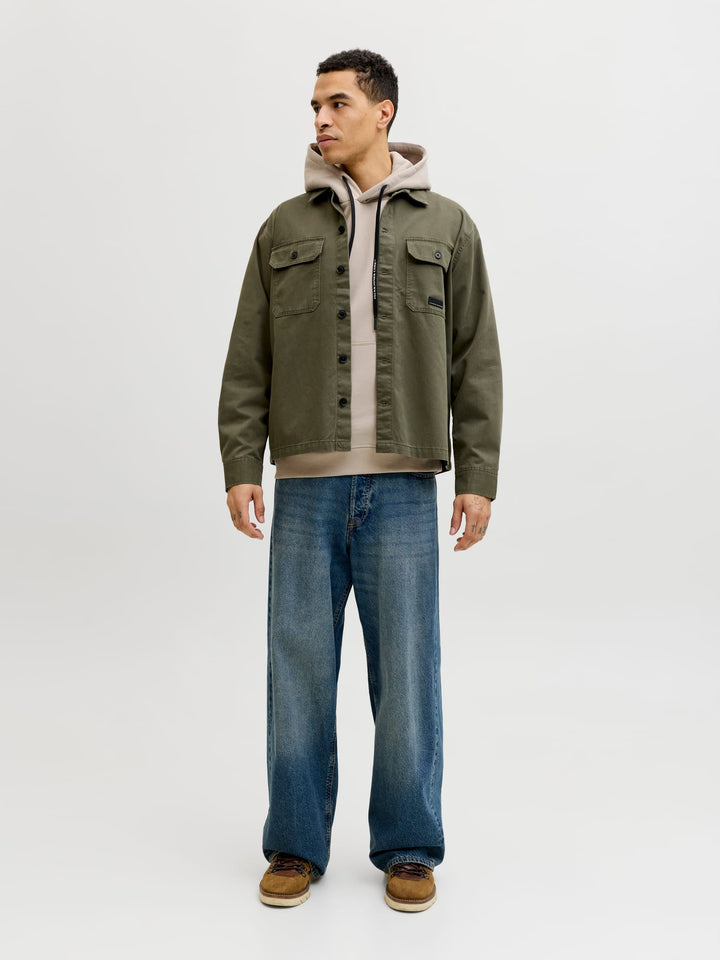Jack & Jones Fusion hoodie zand – heren