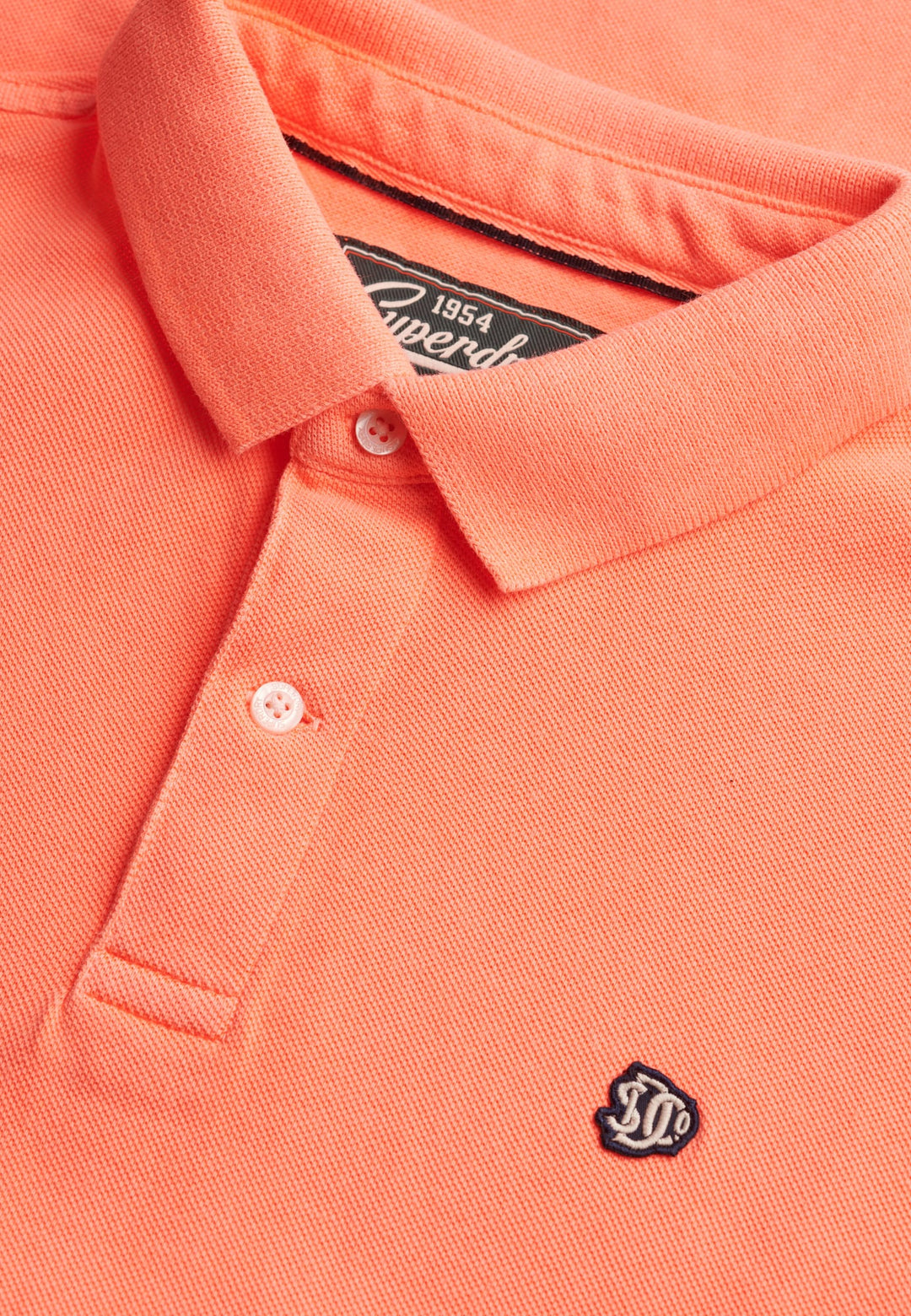 Superdry Vintage Destroy Poloshirt neon oranje – heren