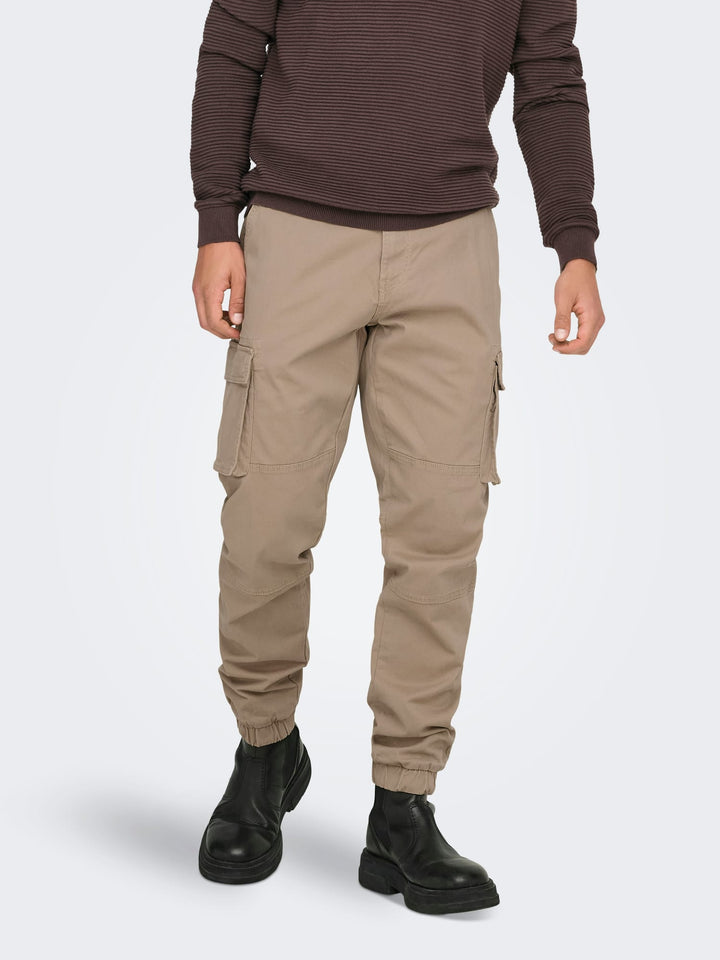 ONLY & SONS cargo broek zand – heren - L32