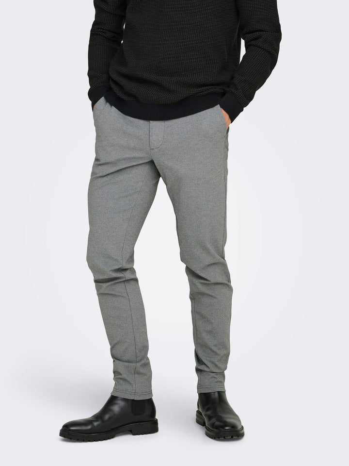 ONLY & SONS Mark chinobroek grijs – heren - L32