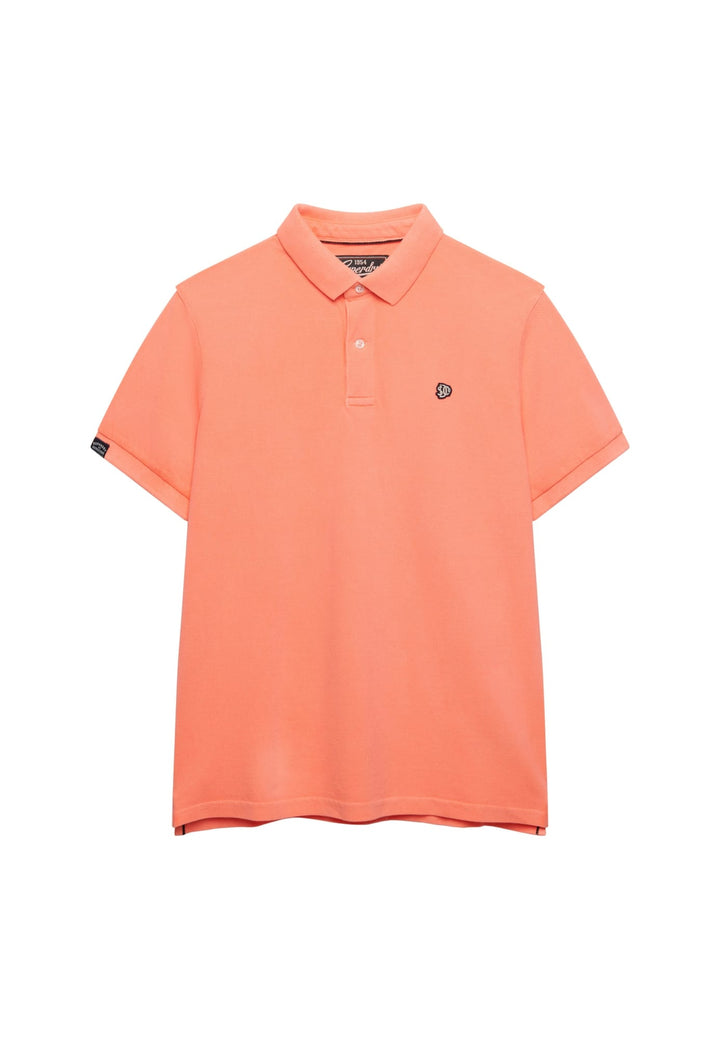 Superdry Vintage Destroy Poloshirt neon oranje – heren