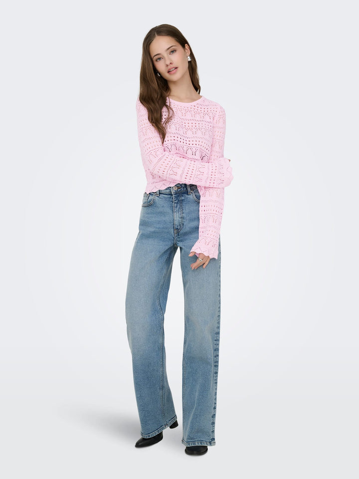 Only Elke trui licht roze – dames