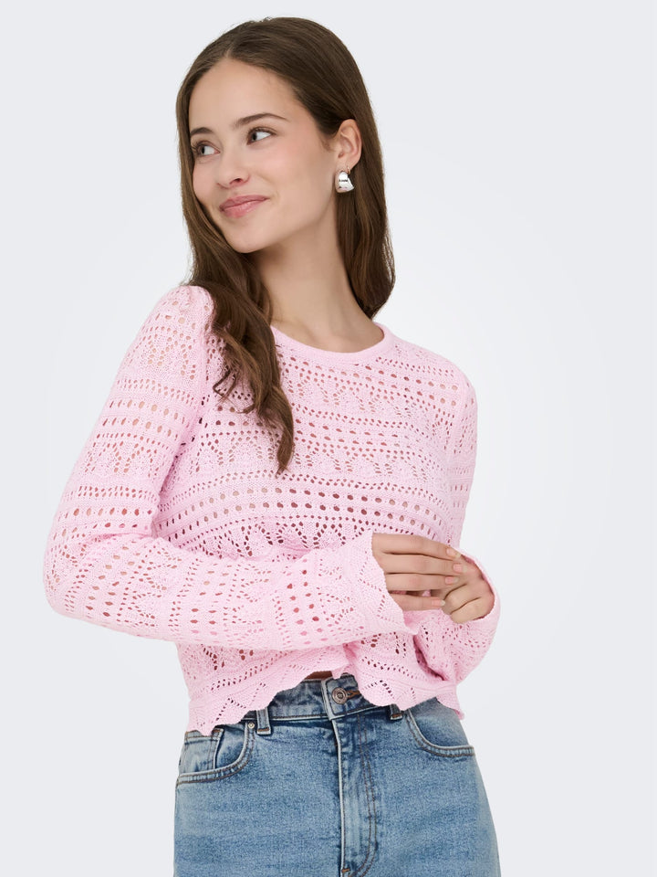Only Elke trui licht roze – dames