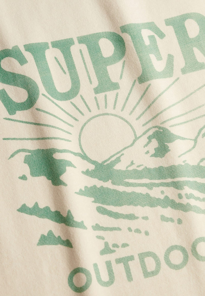 Superdry M1012378A T-shirt k/m beige – heren