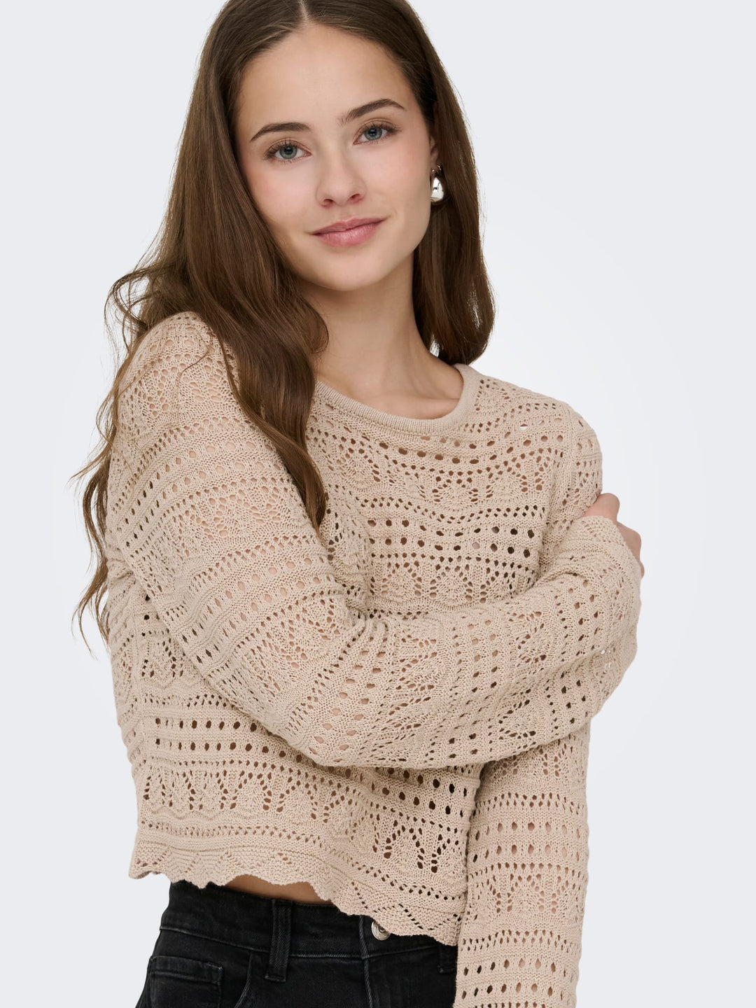 Only Elke trui zand – dames