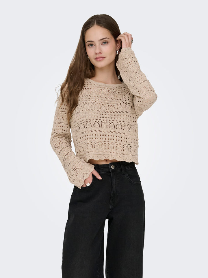 Only Elke trui zand – dames