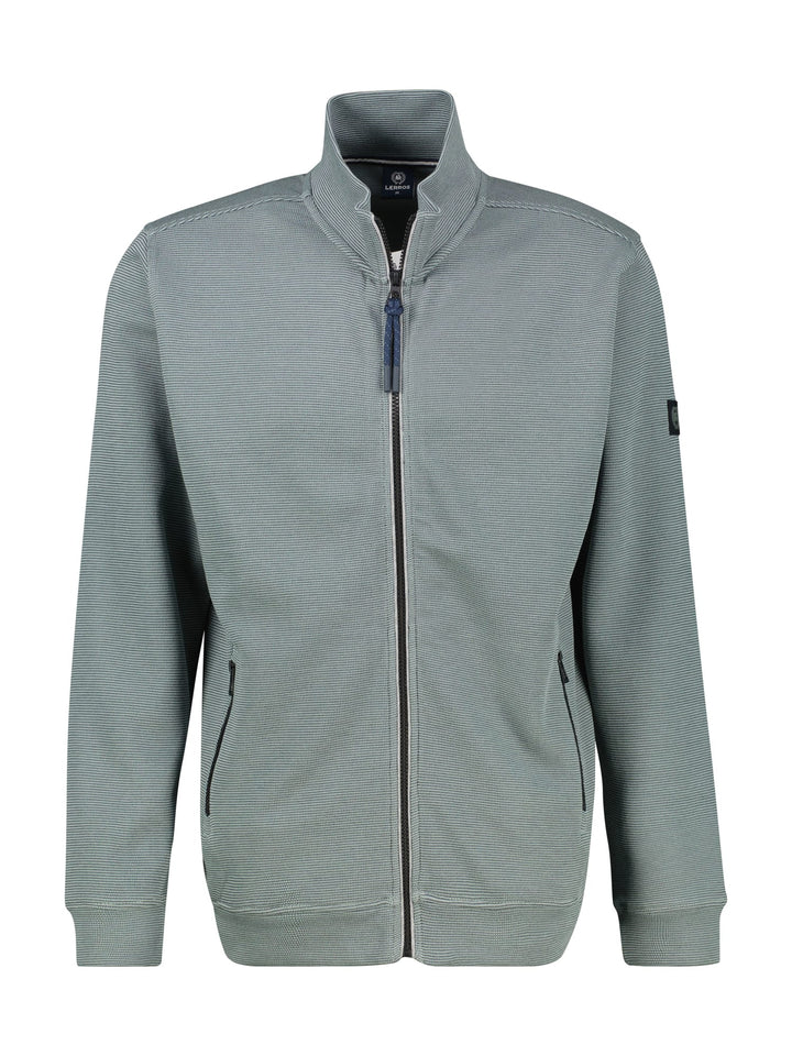 Lerros sweatjacke steel – vest sweat heren