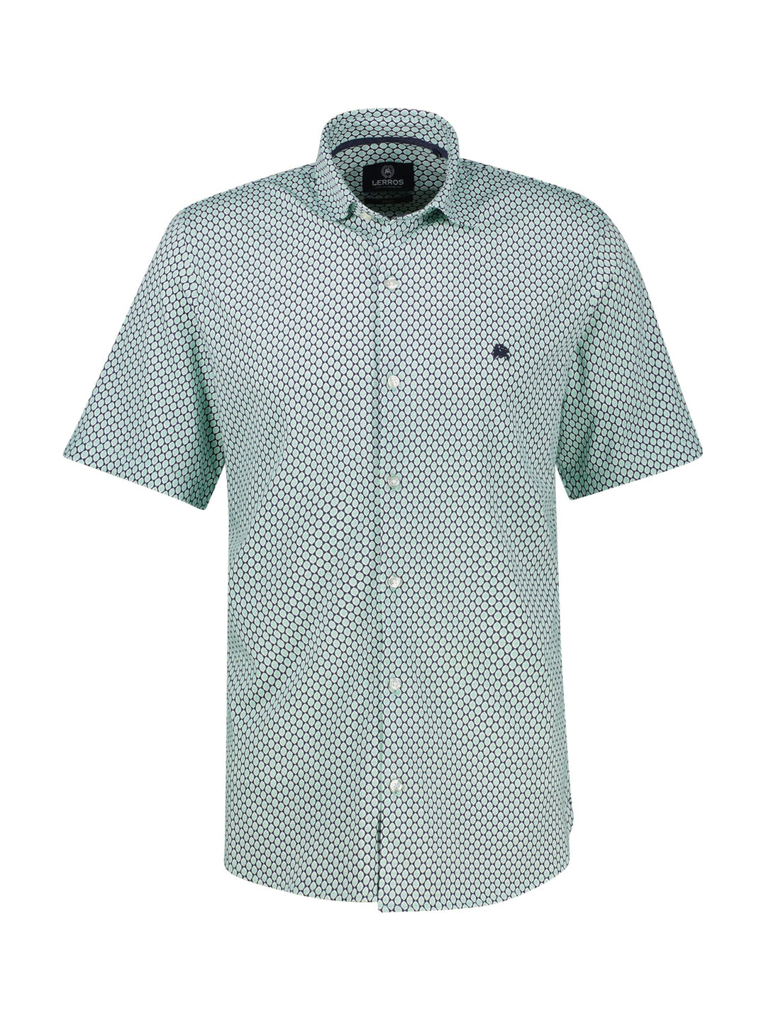 Lerros overhemd k/m heren mint – 2632318