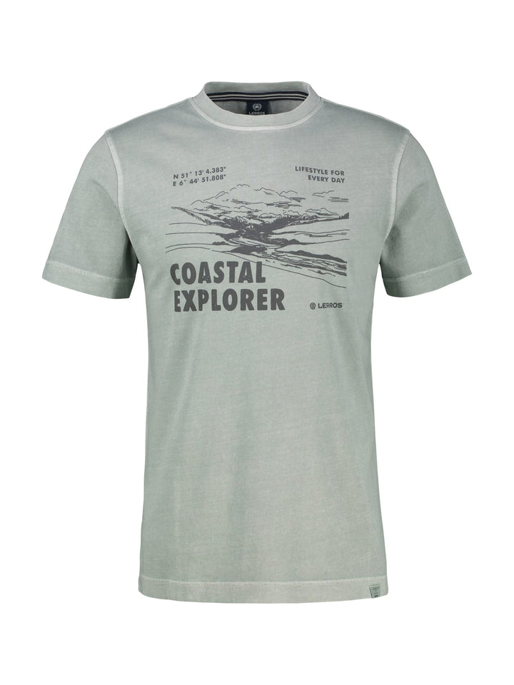 Lerros T-shirt steel – heren