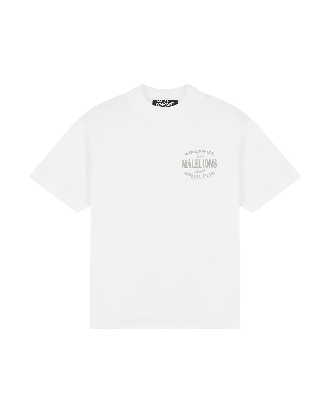 Malelions Men Social Club T-Shirt wit – heren