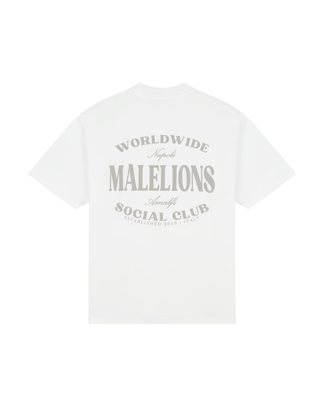 Malelions Men Social Club T-Shirt wit – heren