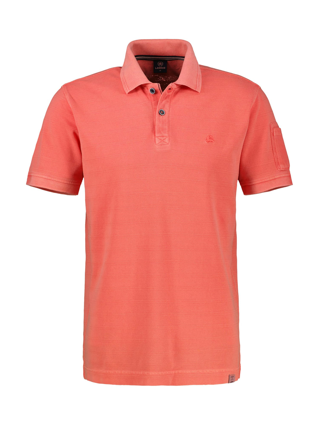 Lerros 2643233 polo k/m heren koraal rood