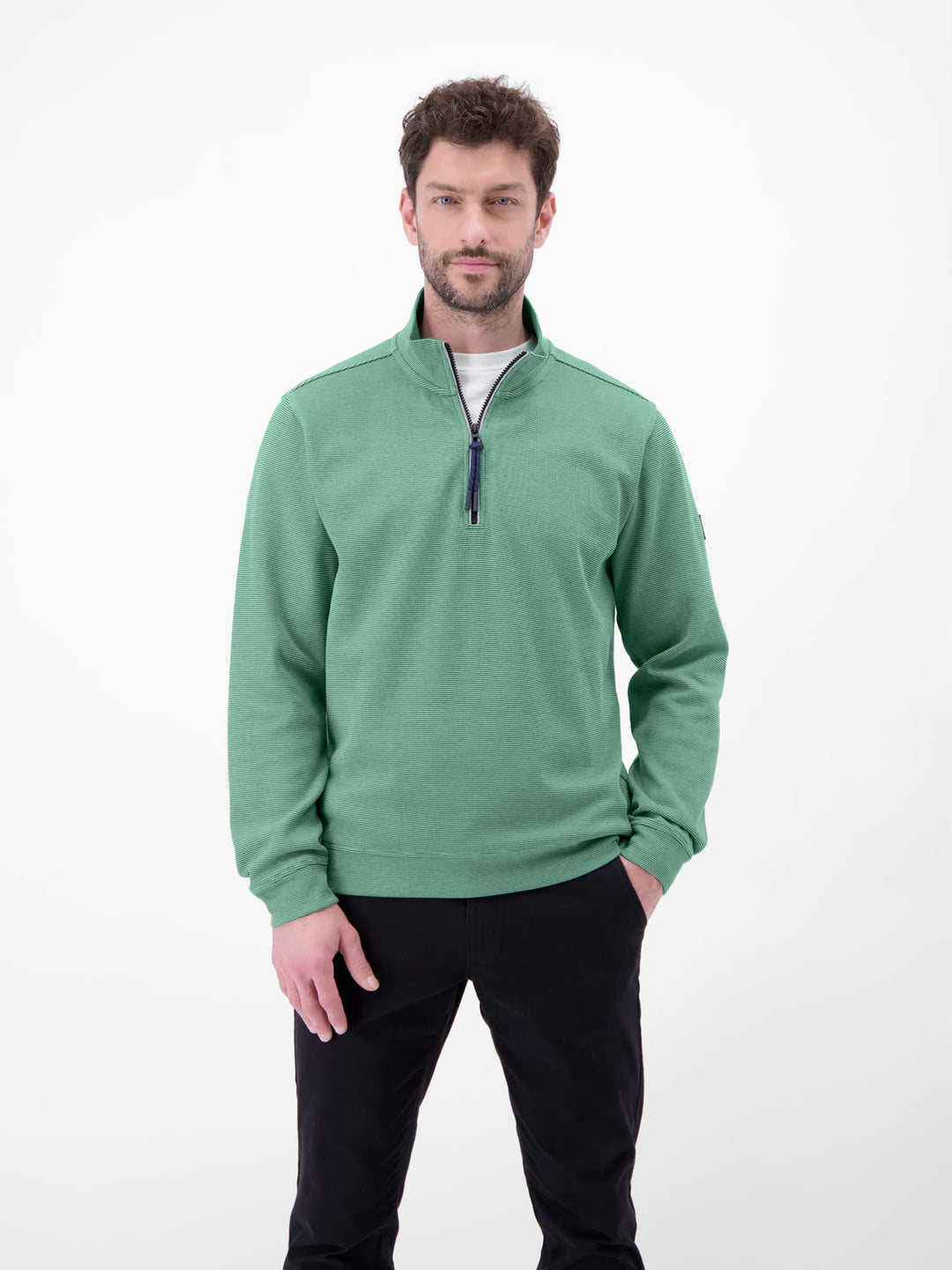 Lerros sweater heren mint – Troyer Buendchen