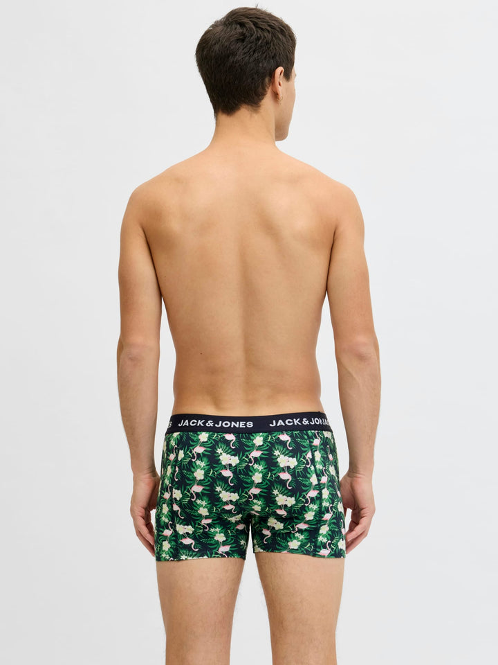 Jack & Jones boxershort heren zwart dessin – flamingo
