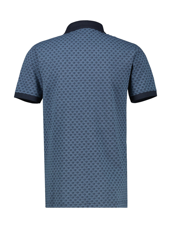 Lerros polo k/m heren navy – casual stijl
