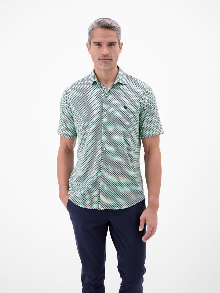 Lerros overhemd k/m heren mint – 2632318