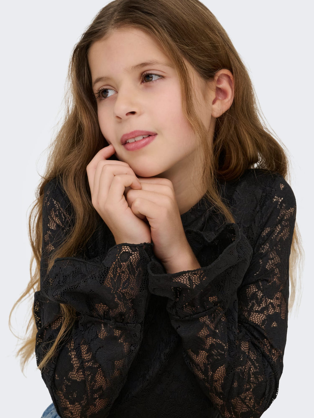Kids Only Toos zwart T-shirt l/m – meisjes