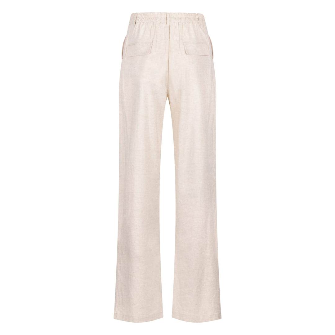 Nukus Eline lange broek dames - beige