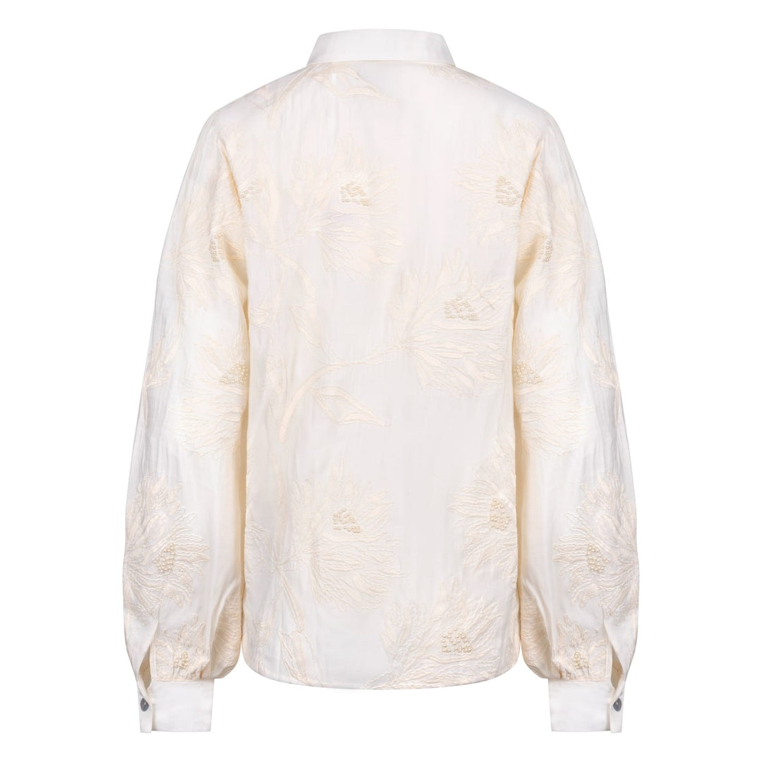 Nukus Avy blouse l/m ecru – dames