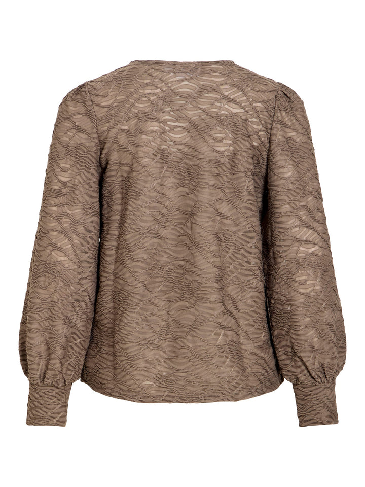 Vila 14107438 Fina blouse taupe – dames