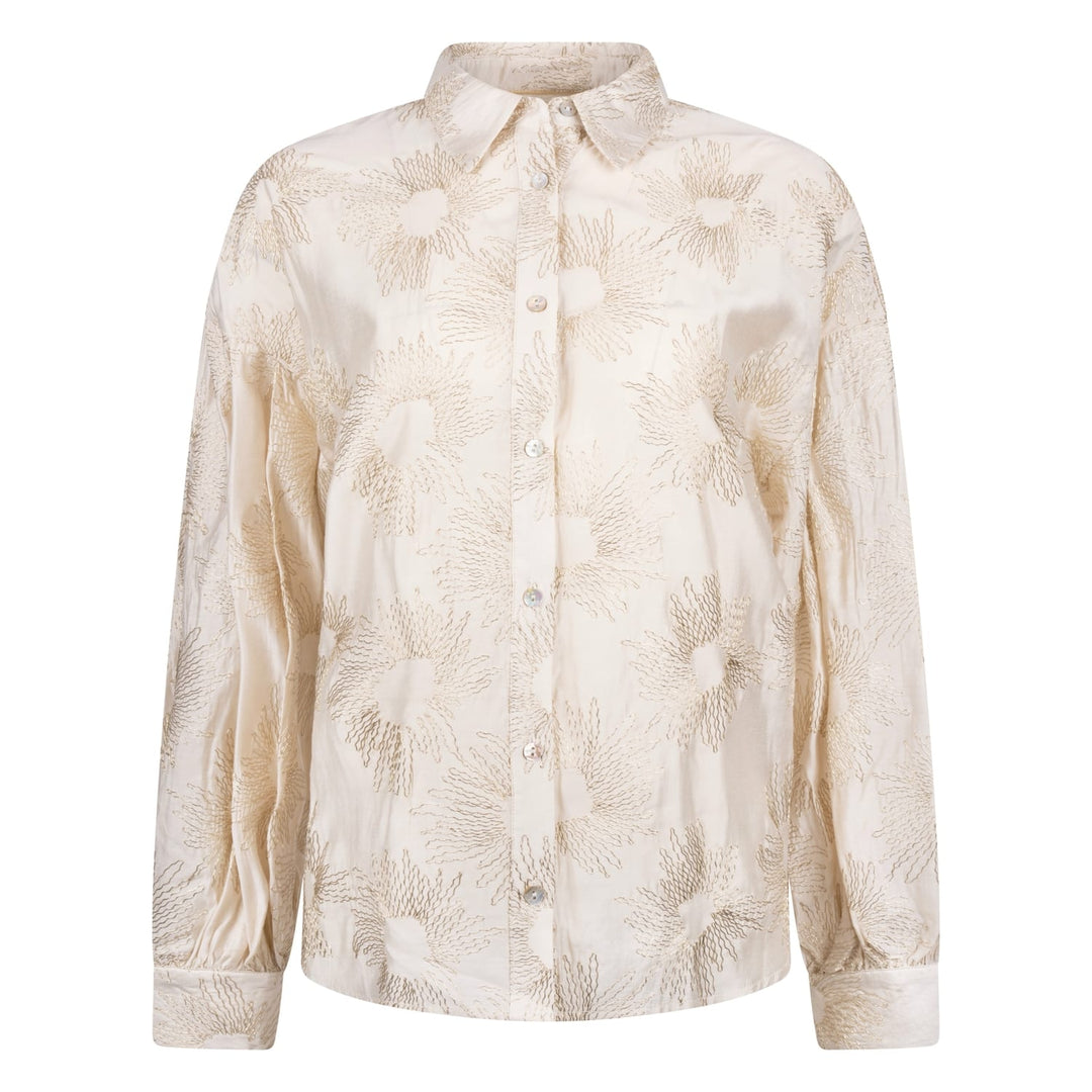 Nukus Nola Blouse Embroidery ecru dessin – dames