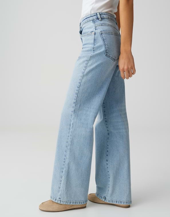 Opus Mivy 10156210391248 jeans loose fit dames - Blue Denim
