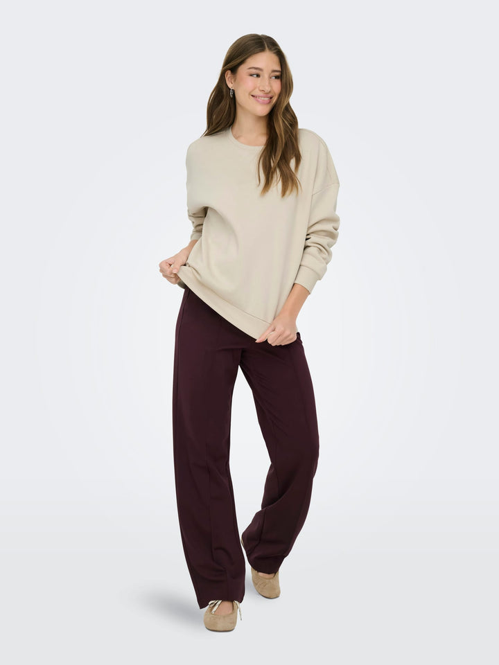 Only Poptrash lange broek bordeaux – dames - L32