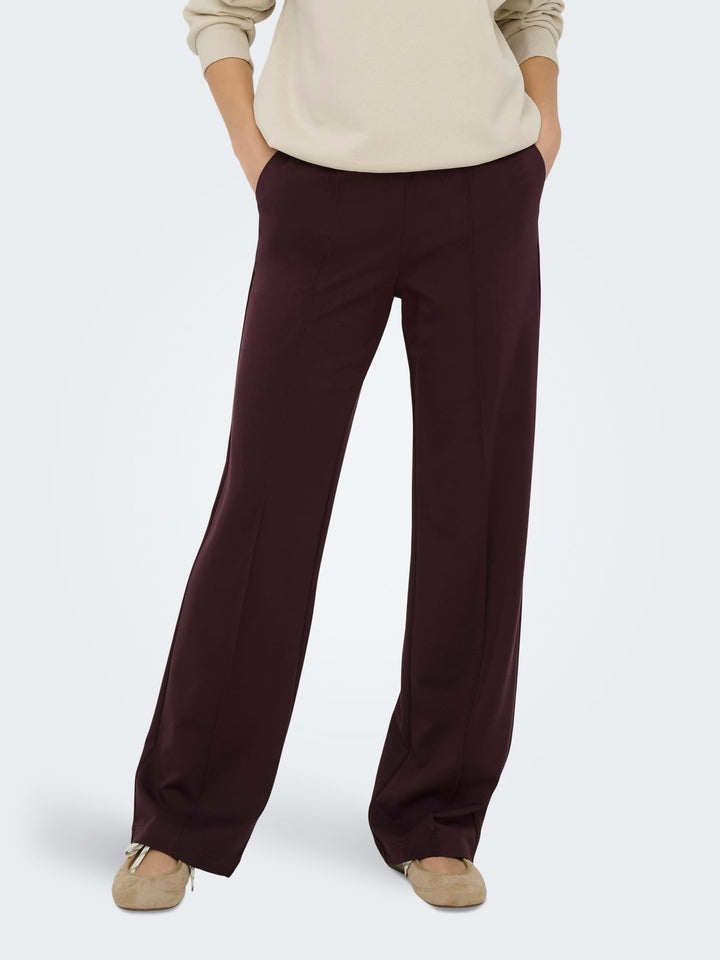 Only Poptrash lange broek bordeaux – dames - L32