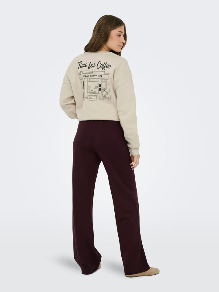 Only Poptrash lange broek bordeaux – dames - L32