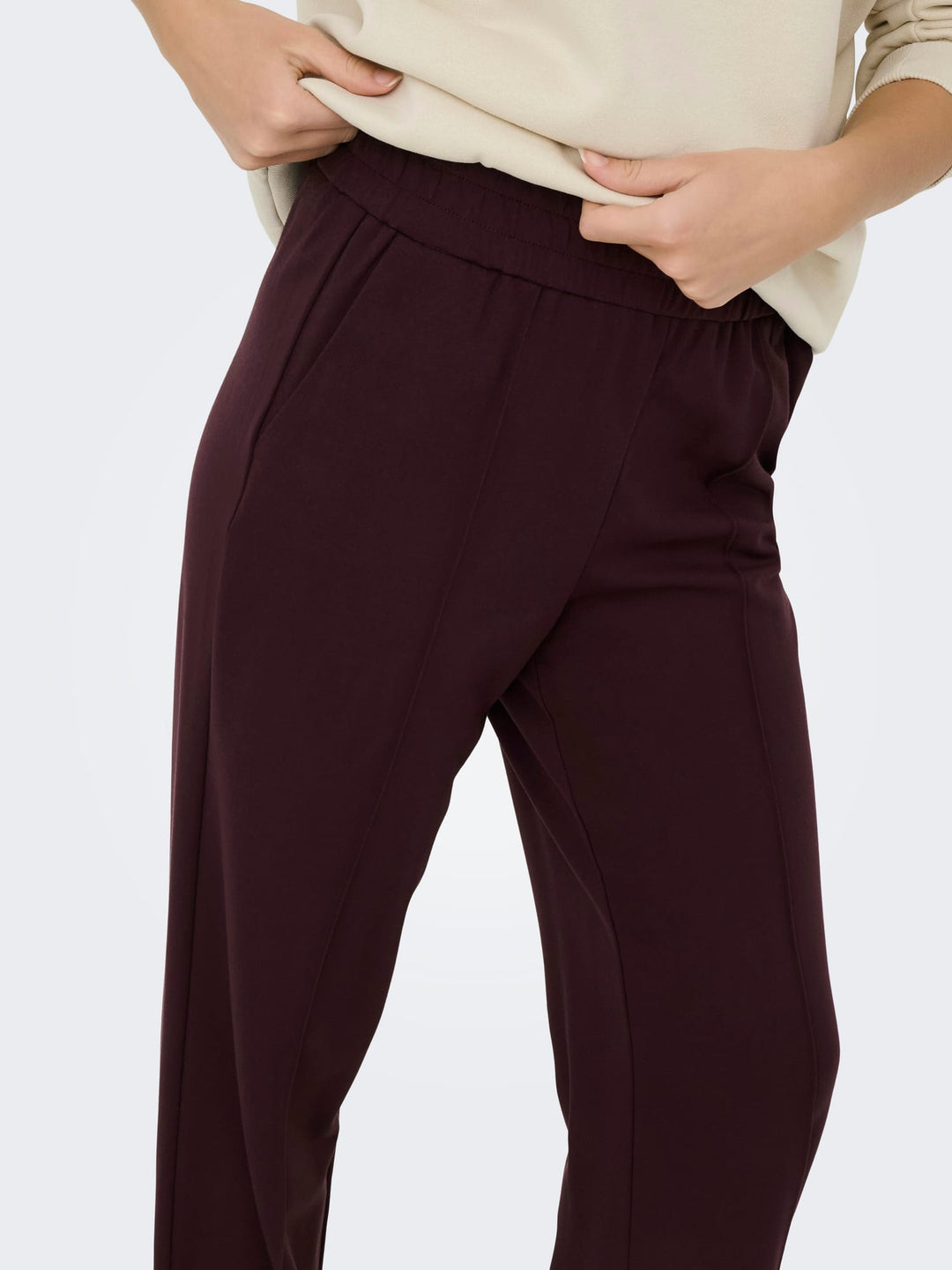 Only Poptrash lange broek bordeaux – dames - L32