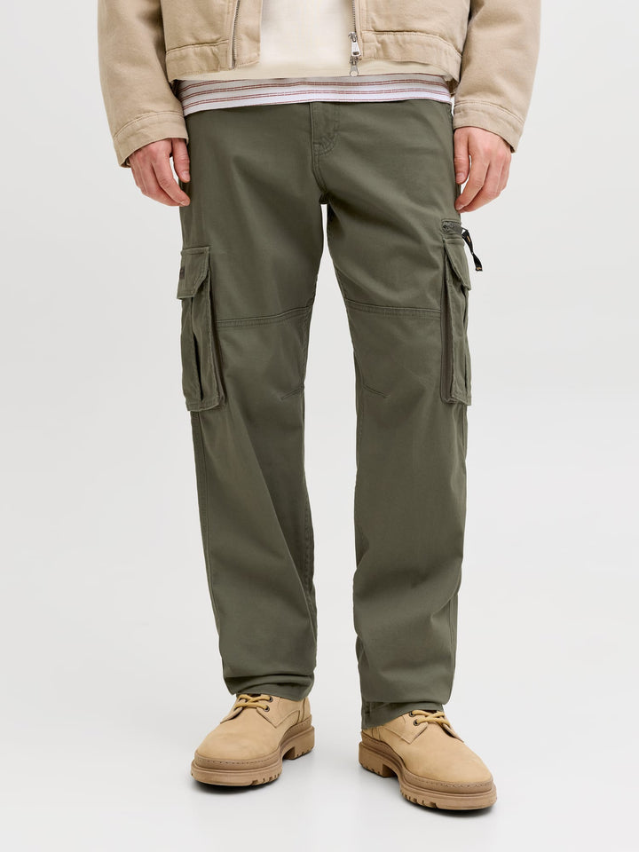Jack & Jones kane cargo broek army – heren - L32