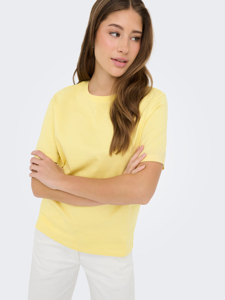 Only Freja T-shirt geel – dames