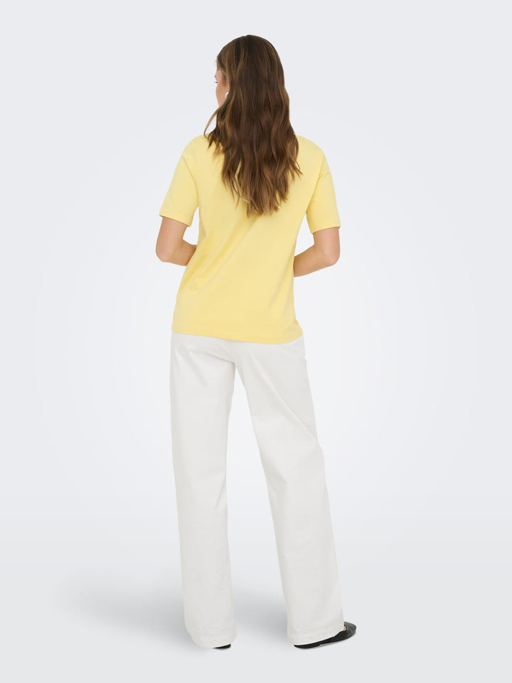 Only Freja T-shirt geel – dames