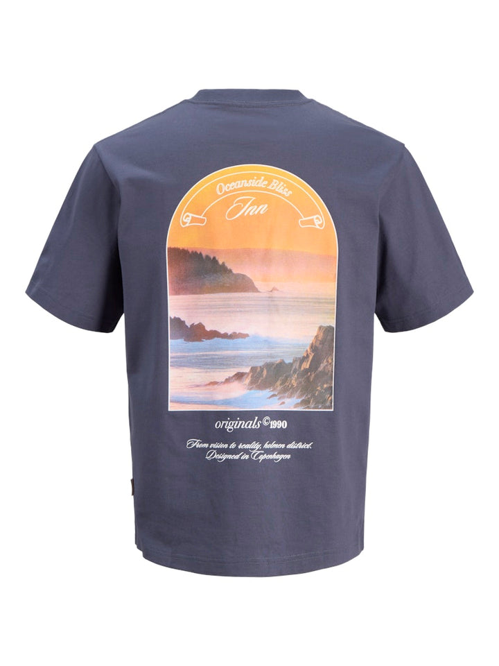 Jack & Jones Kids T-shirt Montauk rafblauw – jongens
