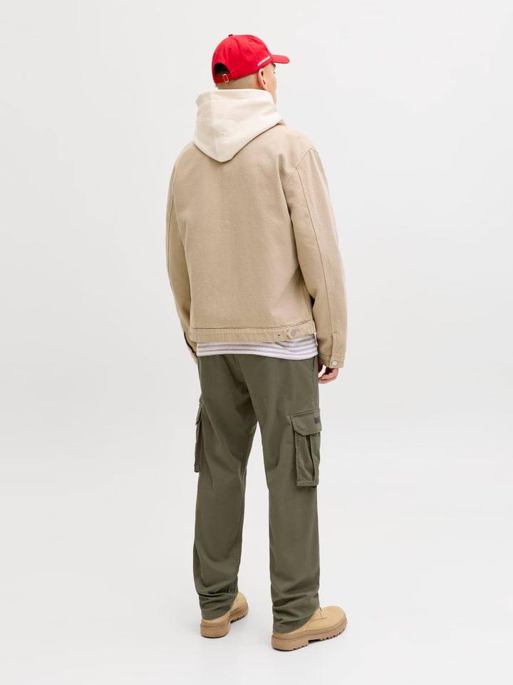 Jack & Jones JPSTKANE DOVER ZIP CARGO SN – heren lange broek - Army - L36