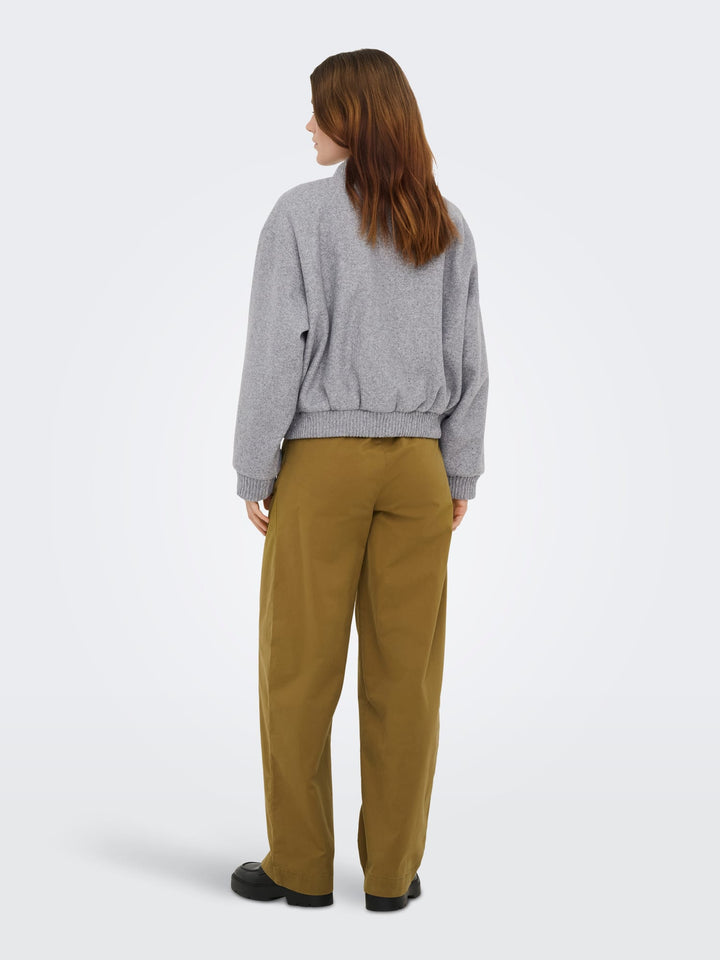 Only Elba bomberjack grijs melee – dames