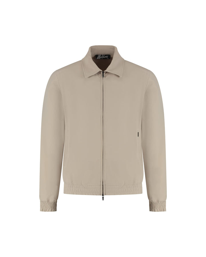 Malelions men Technical Zip Jacket taupe – heren