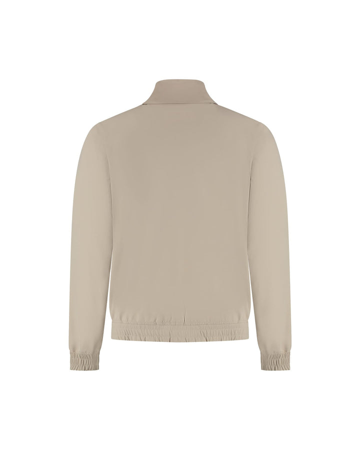 Malelions men Technical Zip Jacket taupe – heren