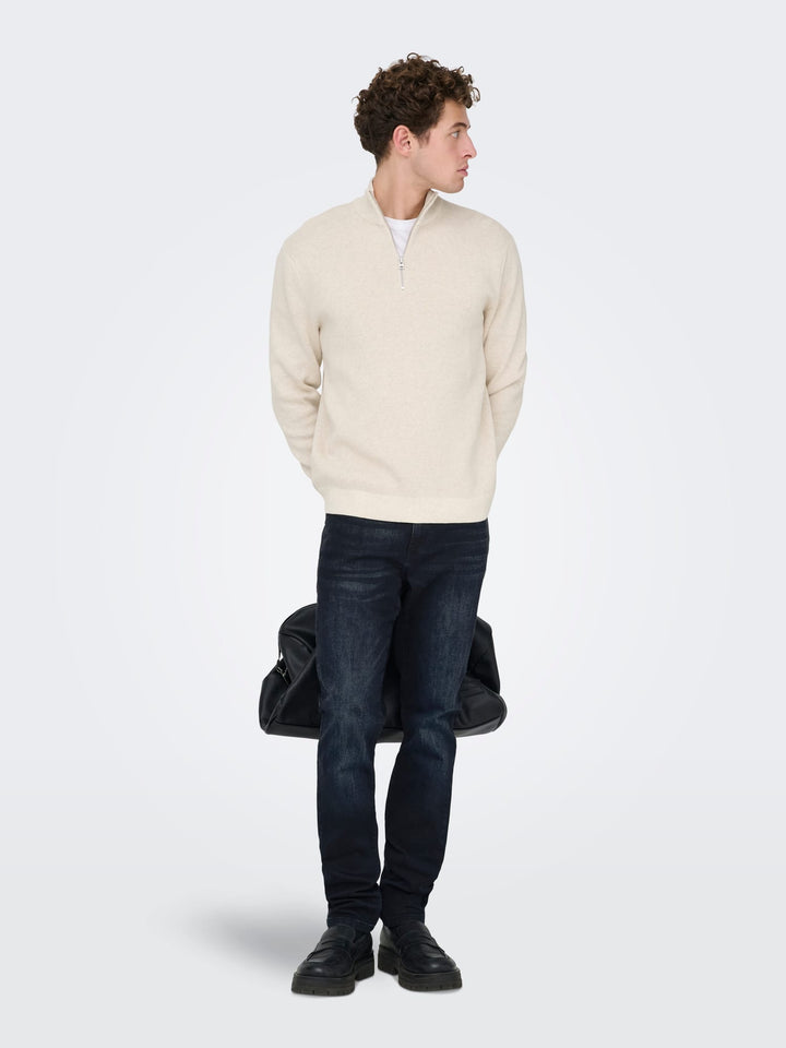 ONLY & SONS Loom jeans slim fit blauw – heren - Blue Denim - L32