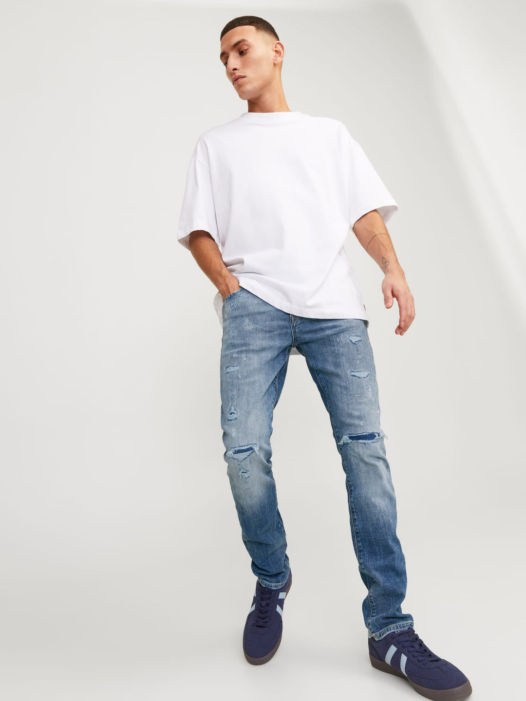Jack & Jones slim fit jeans Glenn – heren - Blue Denim - L32