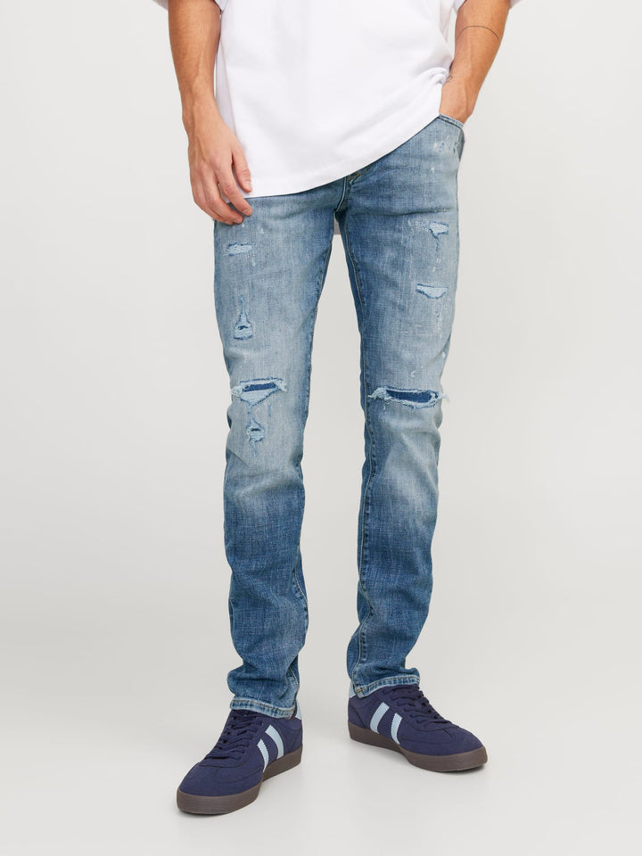 Jack & Jones slim fit jeans Glenn – heren - Blue Denim - L32