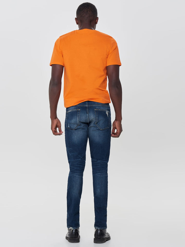 ONLY & SONS slim fit jeans blauw denim – heren - Blue Denim - 34
