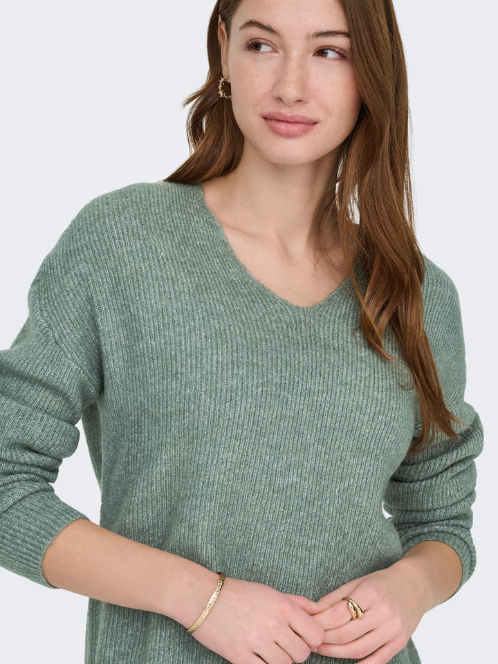 Only 15204588 Camilla trui dames olijf