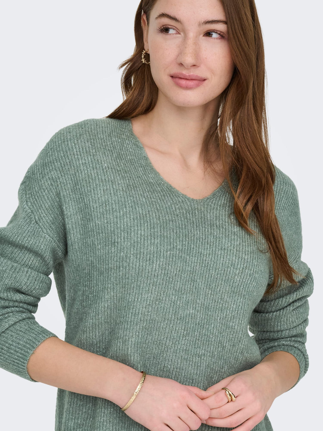 Only 15204588 Camilla trui dames olijf