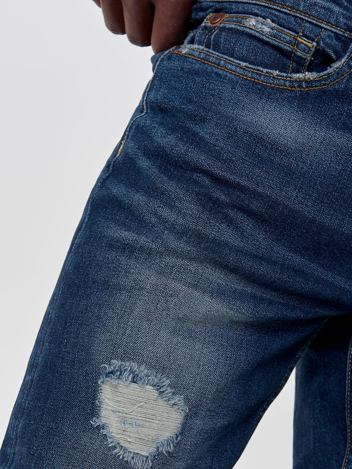 ONLY & SONS slim fit jeans blauw denim – heren - Blue Denim - 34