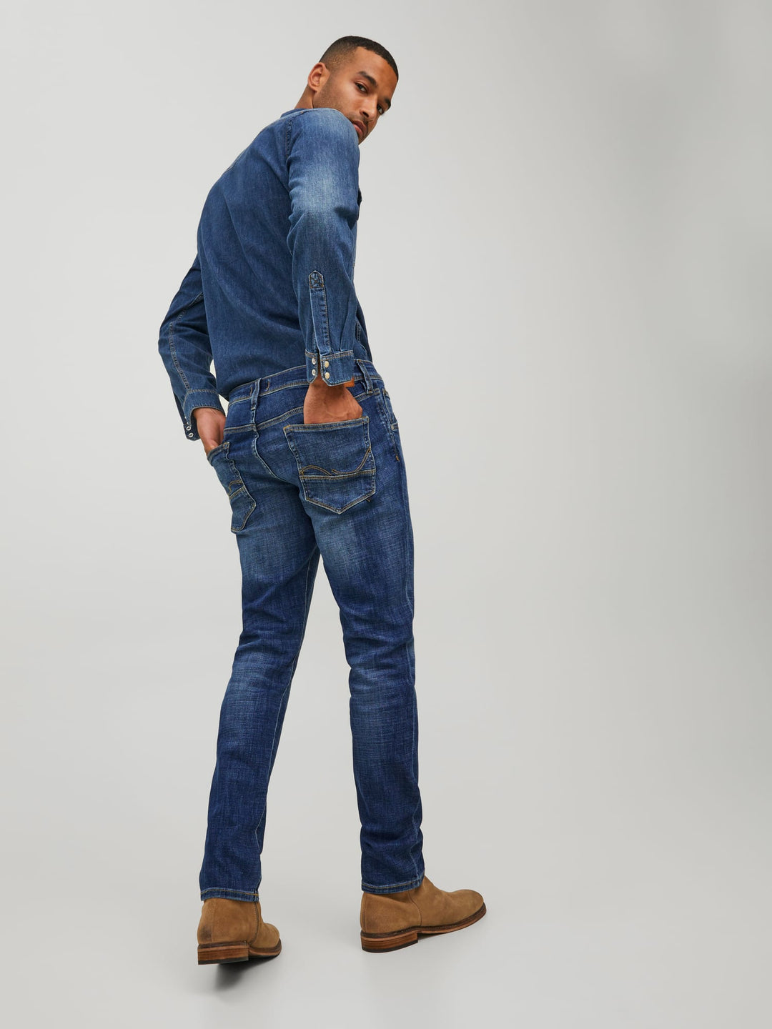 Jack & Jones slim fit jeans Glenn - blue denim heren - L34