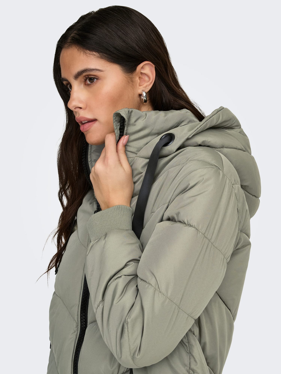 Jacqueline de Yong Skylar winterjas olijf – dames